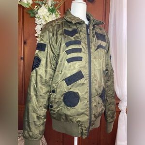 Camouflage bomber jacket